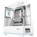 Darkflash DY450 PRO arvuti korpus, valge, ATX/M-ATX/ITX, 7 ventilaatorit, 420mm GPU, 180mm CPU, 360mm radiaator, ARGB, USB-C