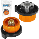Camping gas cartridge adapter