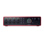 Focusrite Scarlett 18i16 4th Gen heliliides, 24-bitine, 192 kHz, 4 XLR combo, 4x6,35 mm sisend/v&auml;ljund, 2x6