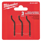 GRĀTES NOŅEM&Scaron;ANAS RĪKS, REAMING BLADES - 3 PCS, 48224257 MILWAUKEE