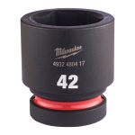 SHOCKWAVE&trade; IMPACT DUTY TRIECIENIZTURĪGAS UZGRIEŽŅU MUCIŅAS, 42 MM 1" IMPACT SOCKET STD - 1PC, 4932480417 MILWAUKEE