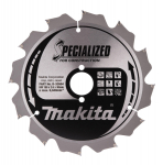 T.C.T. Saeketas SPECIALIZED MAKITA B-33554 190x30x2,6mm 12T 20&deg;
