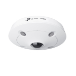 TP-Link InSight S655I IP valvekaamera Fisheye 360&deg; 5 MP H.265+ IR &ouml;&ouml;n&auml;gemine kahesuunaline heli IP67 IK10 Valge