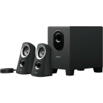 Logitech K&otilde;laris&uuml;steem Z313 2.1 50 W, 25 W RMS, 492 mm s&uuml;gavus, 168 mm laius, 343 mm k&otilde;rgus, k&otilde;rvaklappide pesa