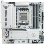 Asus Emaplaat TUF GAMING B850M-PLUS WIFI7 W, AM5, DDR5, 256 GB, 4 DIMM, 3 M.2, 2.5 Gb Ethernet, Wi-Fi 7, 7.1 heli, RAID 0/1/5/10