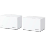 Mercusys traadita v&otilde;rgu s&uuml;steem HALOH80X(2-PACK) 3000 Mbit/s, kahetasandiline 2.4 GHz/5 GHz, 3 RJ-45 porti, 2 &uuml;hikut, valge