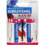Grundig Aku LR20 2516738, Alkaline D, 2 tk, Alkaline (&uuml;hekasutatav)