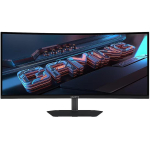 Gigabyte GS34WQC A, 34" LCD monitor, GS34WQC A, 3440 x 1440, 120 Hz, 1 ms, 300 cd/m&sup2;, VA, FreeSync Premium