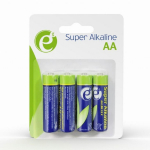 Gembird Alkaline akud AA 4 pak, 1.5V, 4 tk, k&otilde;rge j&otilde;udlus, mitte laaditavad