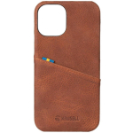 Krusell Sunne CardCover Apple iPhone 12 Pro Max vintage cognac 62176, pruun, nahk, krediitkaardi tasku, kriimustuskaitse
