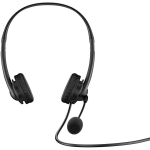 HP Stereo USB Headset G2 428H5AA, juhtmega, peapael, kontorisse, must