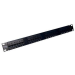 A-Lan PK013 jaotuspaneel 1U, 24xRJ45, Cat5e, U/UTP, Gigabit Ethernet, 19", must