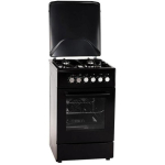 MPM MPM-56-KGM-12B Gaasi/elektripliit, 58l, 230V, 50Hz, A, must