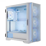 Modecom Horizon ARGB FLOW AT-HORIZON-MG-ARGB-20-000000-0002, Midi torn, valge, E-ATX, 4 ventilaatorit, 2x USB 3.0, USB-C