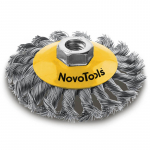 Lihvhari, n&otilde;gus M14, &Oslash;100mm p&otilde;imitud terasest harjased