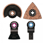 MULTITOOL tarvikute komplekt plaatimist&ouml;&ouml;le (TMA058 x 1tk, TMA065 x 1tk, TMA069 x 1tk, TMA073 x 1tk) B-67496 MAKITA