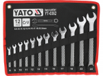Lehtsilmusv&otilde;tmete komplekt (12 tk.) 8-24mm YT-0362 YATO