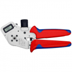 Četrmastu presē&scaron;anas knaibles, KNIPEX, 97 52 63 DG, precīzai presē&scaron;anai ar digitālo displeju un regulējamu jaudu 0.08 &mdash; 2.5 mm&sup2;