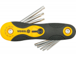 Torx atslēgu komplekts 8 gab., VOREL, 56507, T9-T40, CrV tērauds, satīna apdare