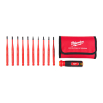 IZOLĒTS VAIRĀKU UZGAĻU SKRŪVGRIEZIS, INSULATED 10 IN 1 MULTI-BIT SCREWDRIVER SET, 4932493657 MILWAUKEE