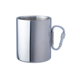 Termokrūze "Space Safer Plus", nerūsējo&scaron;ais tērauds, 0,33 L, karabīnes rokturis, R562500, BasicNature