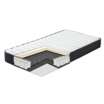 Gulta LARA ar matraci HARMONY UNO 90x200cm, violetī rozā K28882 Allit