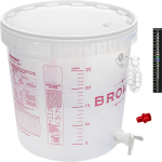 &Otilde;lle k&auml;&auml;ritamise konteiner &otilde;huluku, kraani, termomeetri ja setete v&auml;hendajaga BROWIN 340470, 30 L
