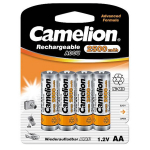 Laetavad Ni-MH patareid 2500 mAh mahutavusega ja AA/HR6 formaadis Rechargeable Batteries 4 tk 17025406 Camelion