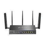 Omada 4G+ Cat6 AX3000 Gigabit VPN ruuter, TP-Link, ER706W-4G, 300 Mbps, 2&times; Nano SIM, 2.4 GHz: 574 Mbps, 5 GHz: 2402 Mbps