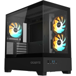 Gigabyte Arvutikorpus GB-C201P, Midi Tower, 2 USB 3.0, 3 ARGB ventilaatorit, 360 mm radiaatori toetus, Must