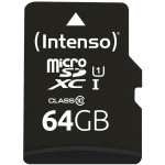 Intenso m&auml;lukaart 3423490 64 GB, UHS-I, lugemiskiirus 90 MB/s, klass 10, U1, l&ouml;&ouml;gikindel, temperatuurikindel, r&ouml;ntgenikindel