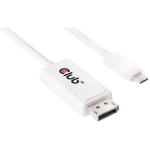 Club3D Video kaabli adapter CAC-1517, 1.2 m, USB Type C, DisplayPort 1.2, 3840 x 2160, 120 Hz, aktiivne video muundur