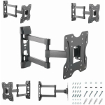 Gembird seinakinnitus WM-42ST-02, toetab 23-42'' televiisoreid, VESA 100 x 100-200 x 200 mm, 30 kg, 180&deg; p&ouml;&ouml;ramine, 13&deg; kallutus