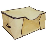 Besk Ladustamiskott 9124857, 60x45x30cm, mitte-kootud kangas, t&otilde;mblukk, l&auml;bipaistev paneel, k&uuml;lgrakmed, kerge