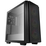 Deepcool MID TOWER KAST R-CG560-BKAAE4-G-1, 2x3.5", 2x2.5", 3x120mm ARGB ventilaatorit, 1x140mm ventilaator