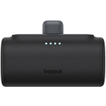 Baseus Powerbank P10068306113-00, 5000mAh, 20W, USB-C, must, 5V=2.4A, 18Wh, 2 suunaga kiire laadimine