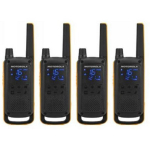 Motorola T82 EXTREME WALKIE-TALKIES MOTOROLAT82EXTREMQUAD, 10 km, 16 kanalit, 446 MHz, IPx4, 4x raadio, 4x v&ouml;&ouml;kinnitus