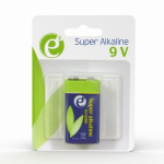 Gembird Alkaline Aku 9V 6LR61 EG-BA-6LR61-01, 9V, 500mAh, 1 tk