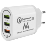 Maclean Laadija MCE479W, 3xUSB, 1xQC3.0 3A, 2x2.1A, 100-240V, 5-12V, 1.5-3A, &uuml;hilduv k&otilde;igi USB seadmetega