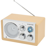 Denver TR-63 Light Wood 111101000720, 1.6kg, AM/FM, 15W, AUX, 3.5mm, 1 jaam, 230V/4xAA