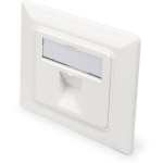 Digitus Seinaplaat Keystone moodulitele, DN-93811, 1 port, 8cm, 8cm, valge, 12.60g