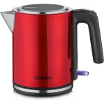 Severin WK 3427 Veekeetja, 2400 W, 1 l, punane, roostevaba teras, 360&deg; alus, automaatne v&auml;ljal&uuml;litumine