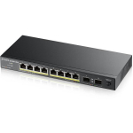 Zyxel GS1100-10HP v2 kommutaator, GS1100-10HP-EU0102F, 8xGigabit, 2xSFP, PoE 130W, 20Gbit/s, haldamata