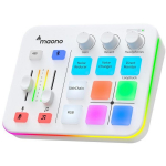 Maono G1 Neo helikaart, valge, <0.05% THD, 20Hz-20kHz, 48kHz/16bit, Bluetooth 4.2, XLR, 48V, RGB