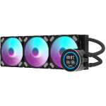 Darkflash DN-D360 BLACK arvuti vesijahuti, 360mm, 3x120mm, PWM, ARGB, LCD-ekraan, Intel/AMD