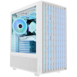 Modecom BREEZE ARGB Flow AT-BREEZE-MG-ARGB-20-000000-0002, MIDI korpus, 3x140mm, 1x140mm, ARGB, valge, USB-C