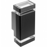 Seinavalgusti NESSA, GU10, 2x50W, IP54, AC220-240V, must; LD-NESSAGU10D-20 GTV