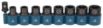 Spēka patrona komplekts 9 izmēru 1/2"x 38mm (8, 10, 11, 12, 13, 14, 15, 16, 17, 18mm) +Patronas adapters 1/2" x50mm, E-16645 MAKITA