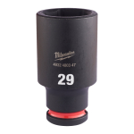 SHOCKWAVE&trade; IMPACT DUTY TRIECIENIZTURĪGAS UZGRIEŽŅU MUCIŅAS, 29 MM 1/2" IMPACT SOCKET DEEP - 1PC, 4932480347 MILWAUKEE