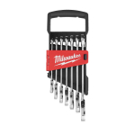 MAX BITE&trade; KOMBINĒTĀS UZGRIEŽŅU ATSLĒGAS AR LOKANU GALVU UN SPRŪDRATU KOMPLEKTS, 7PC MAXBITE FLEX HEAD SPANNER SET, 4932478557 MILWAUKEE